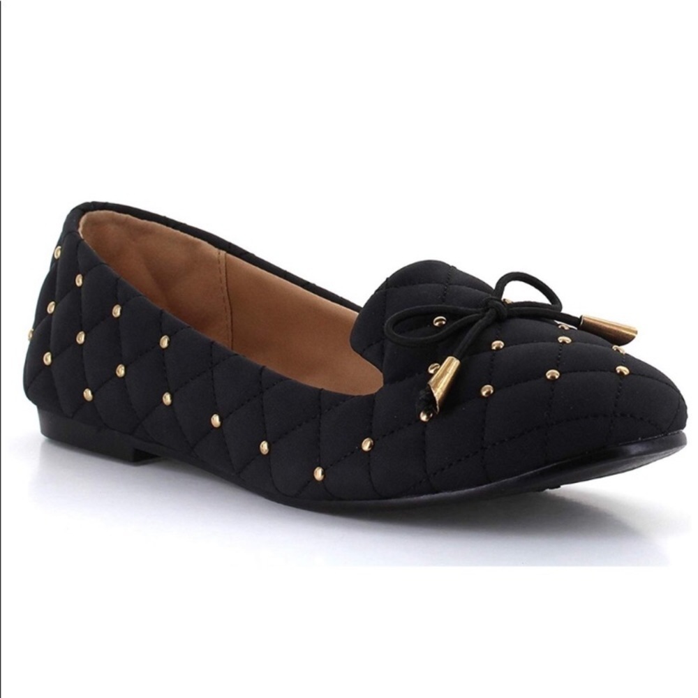 SEVEN7 Chloe Smoker Quilted Tassel Flats